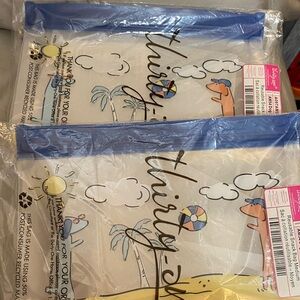 (2) Thirty-One Medium Re-Useable Snack Bag Dog Days GREAT FOR SNAC…